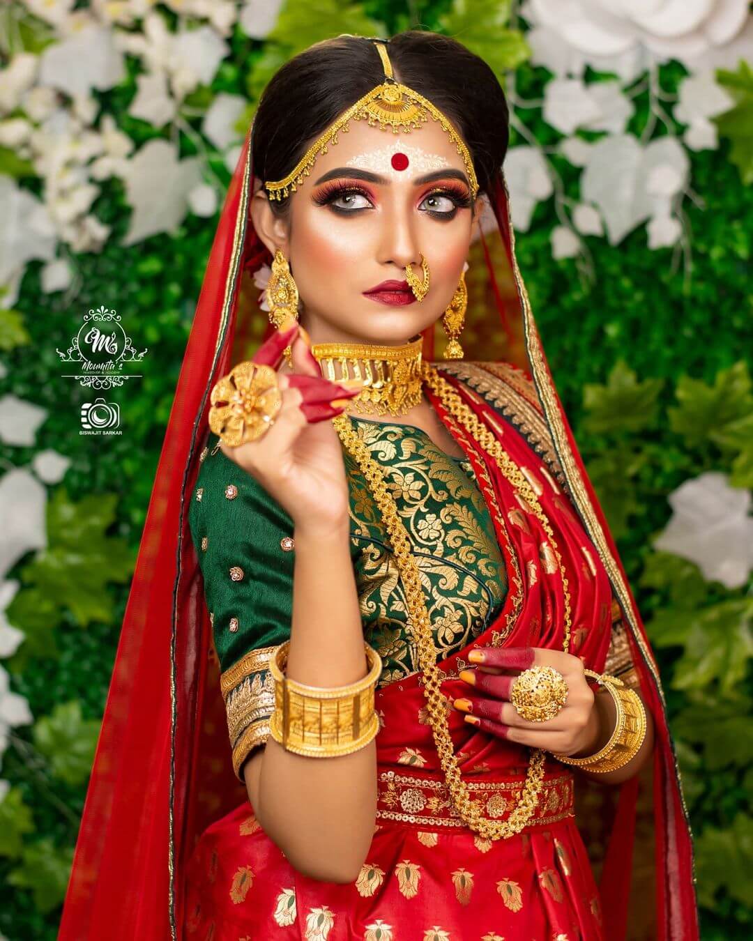 Bengali bridal jewellery set without Shakha & Pola