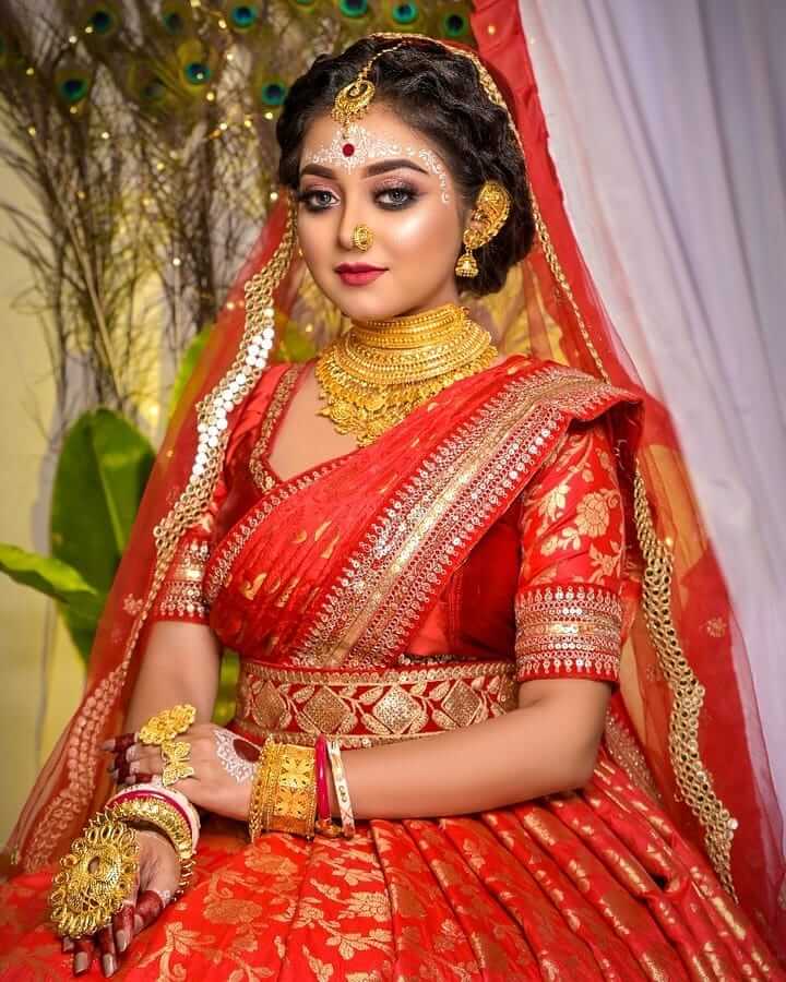 Bengali Bridal Makeup The Glittery Eyeshadow Look