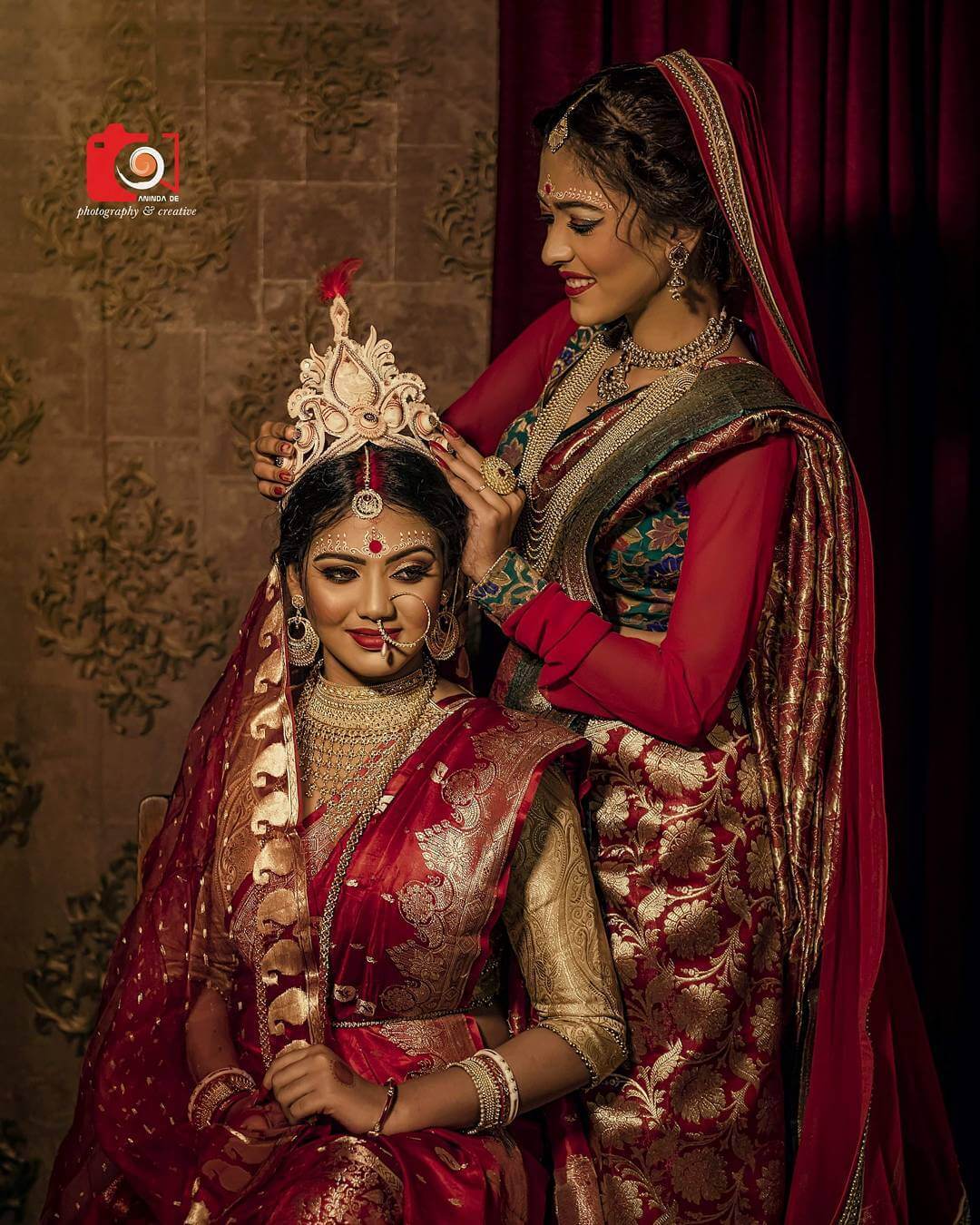 Bengali bridal Shola Ghar Design The Feather Of Love