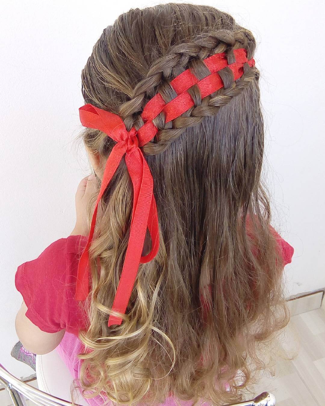 Christmas Hairstyles For Children The Diagonal Braids
