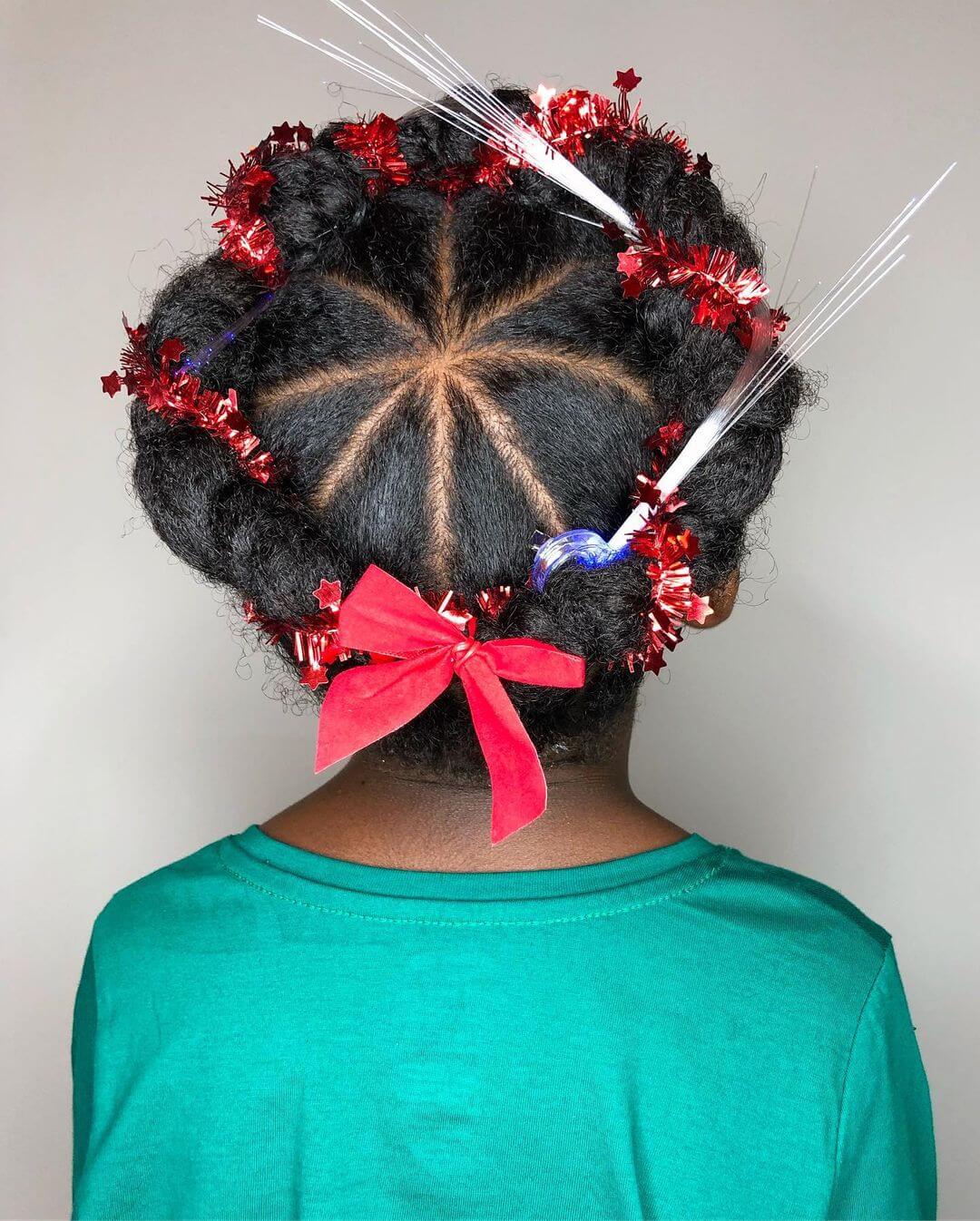 Christmas Hairstyles For Children The Christmas Wreath