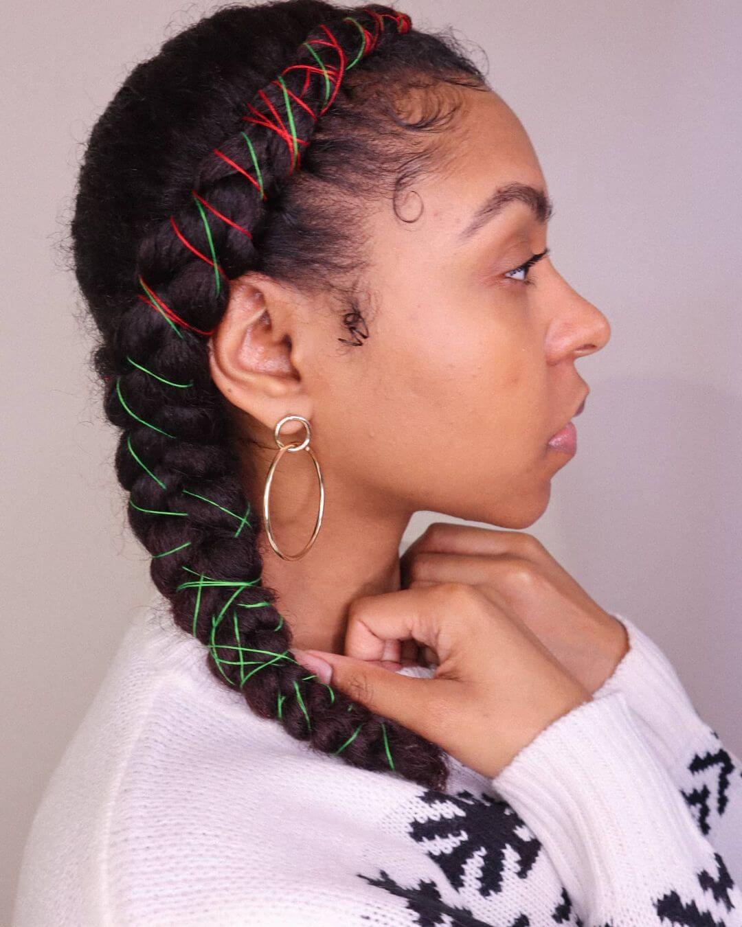 Protective Christmas Hairstyle For African Women