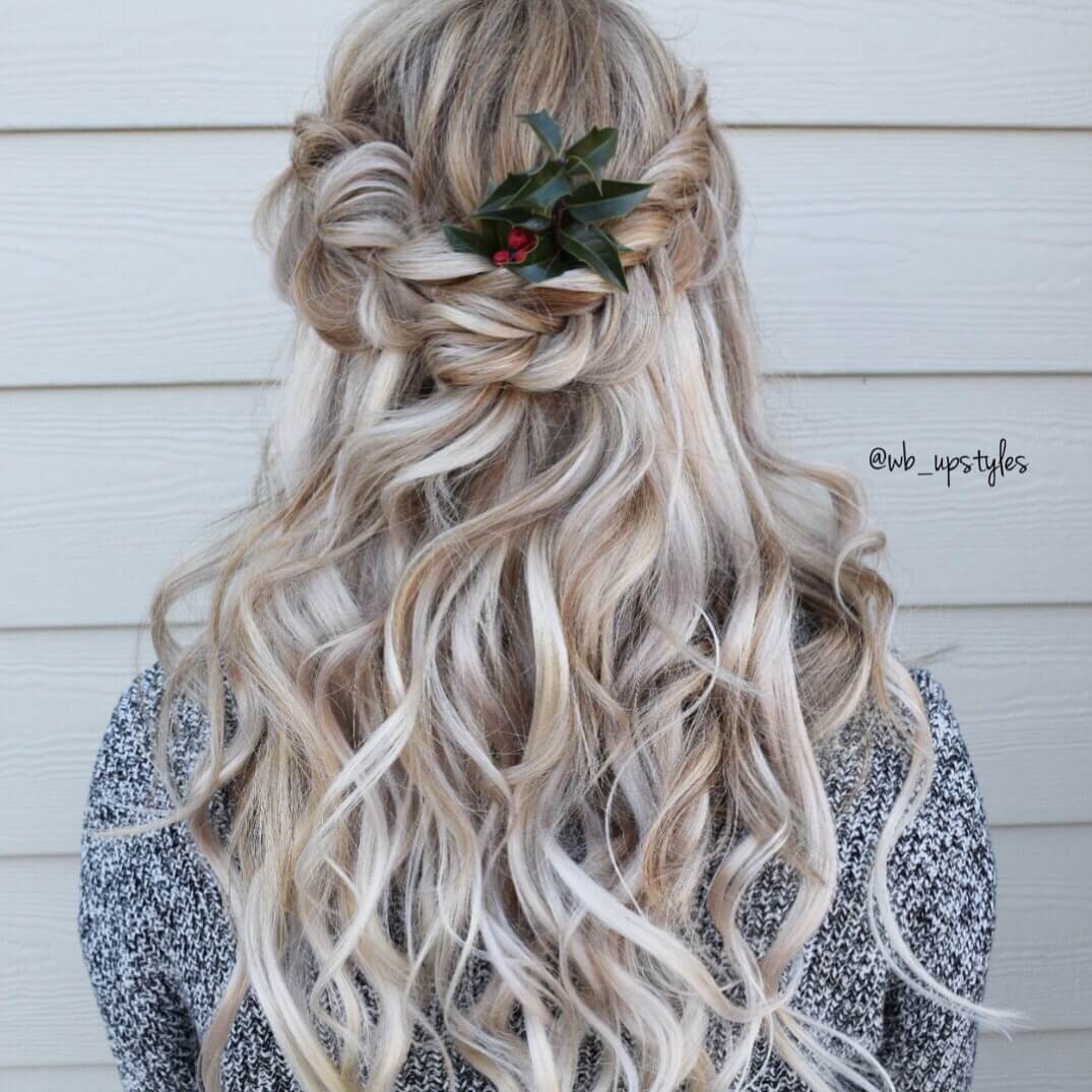 Christmas Hairstyles For Girls  Christmas Cherry Updo Hairstyle