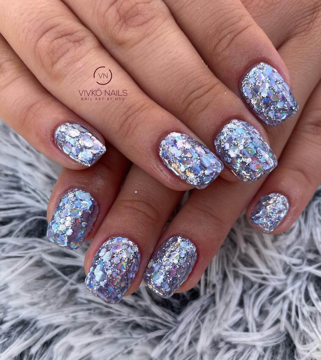 Crystal Nail Art Designs Love for vibrant is never-ending!