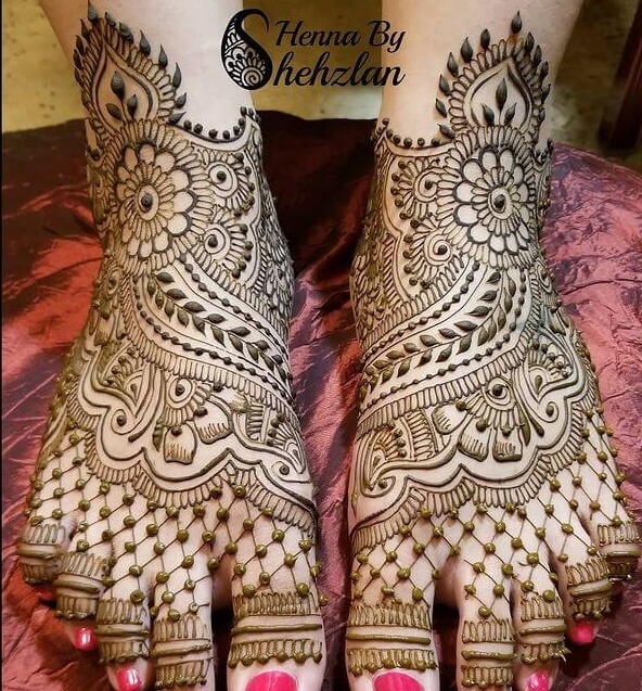 Indian Bridal (Dulhan) Mehndi Designs For Legs The Indian Arabian Fusion
