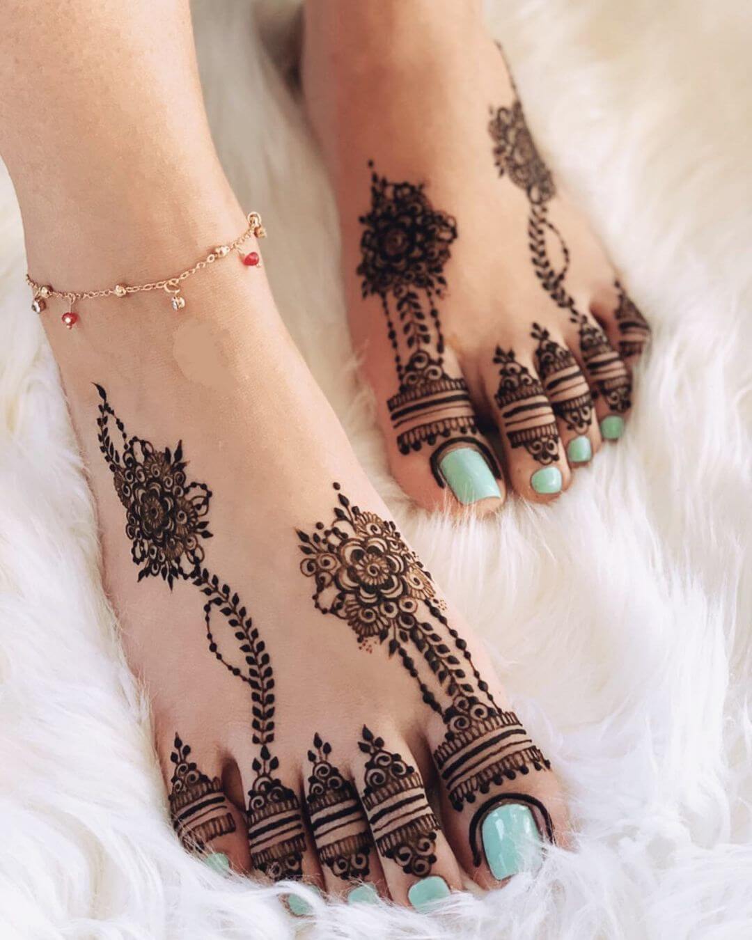 Indian Bridal (Dulhan) Mehndi Designs For Legs OFF THE WALL THE BRANCHES FALL