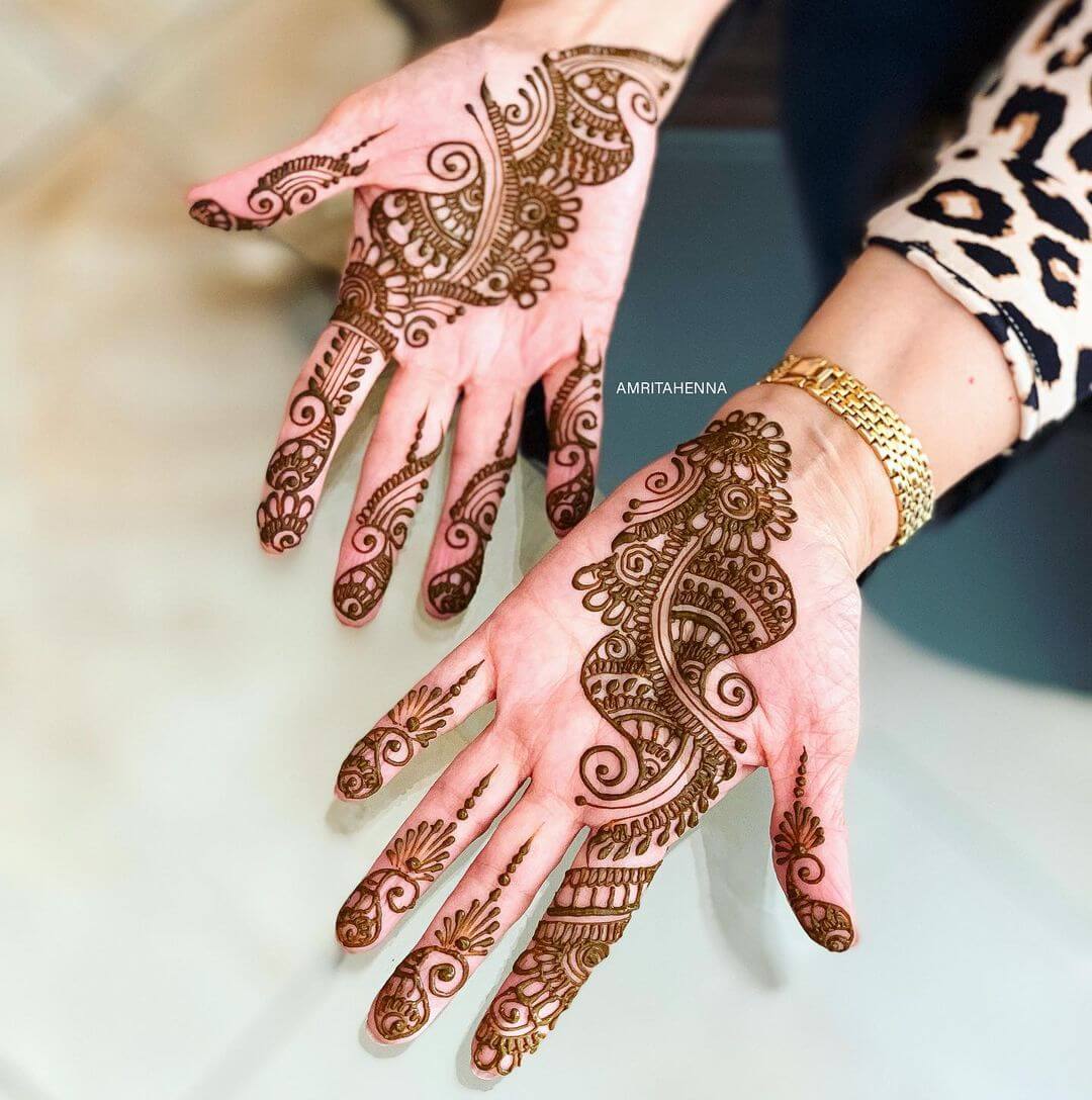 Latest Arabic Mehndi Designs for Palm 2021 Simple Arabic Mehendi Pattern for Hands