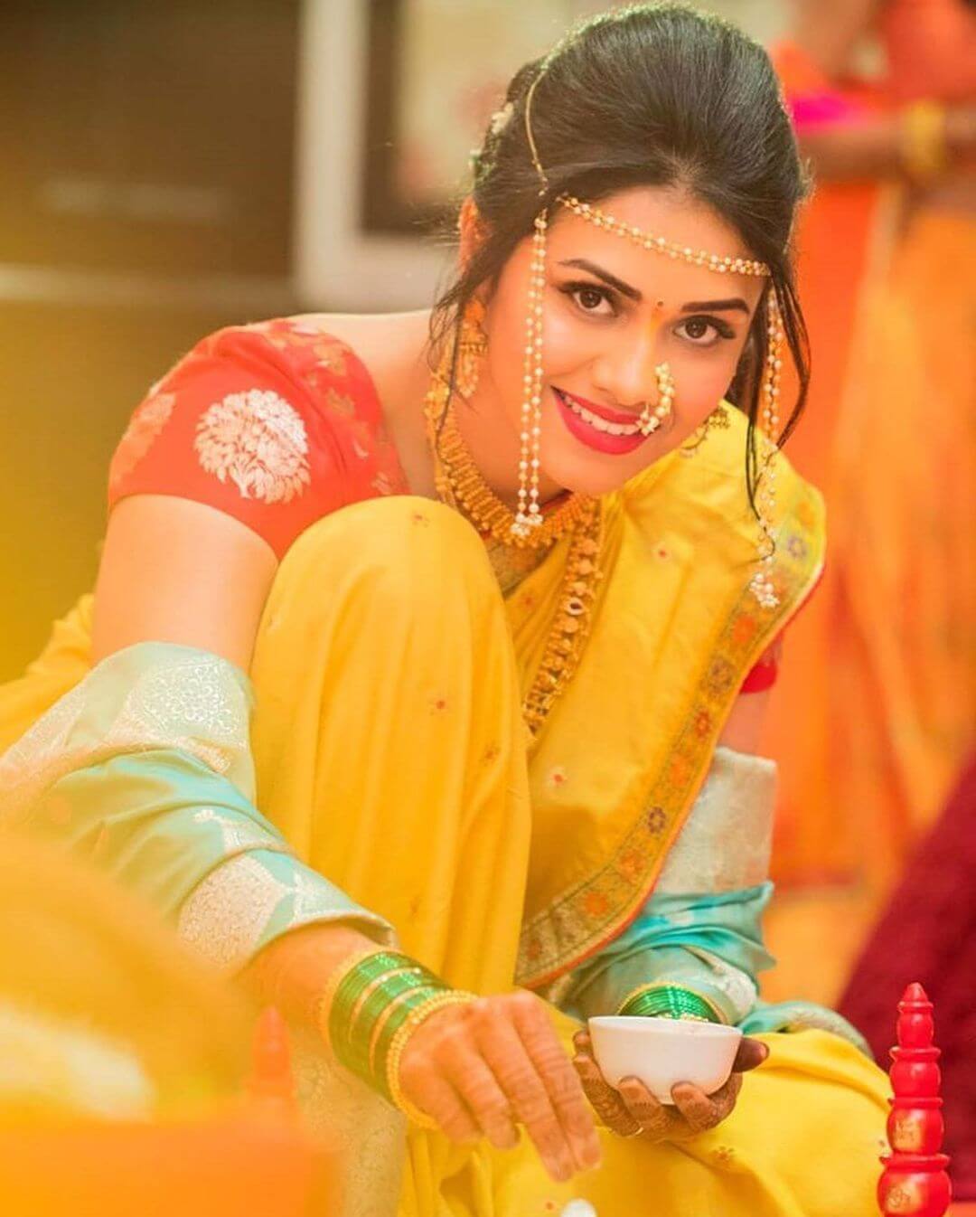An Elongated Marathi Bridal Nath
