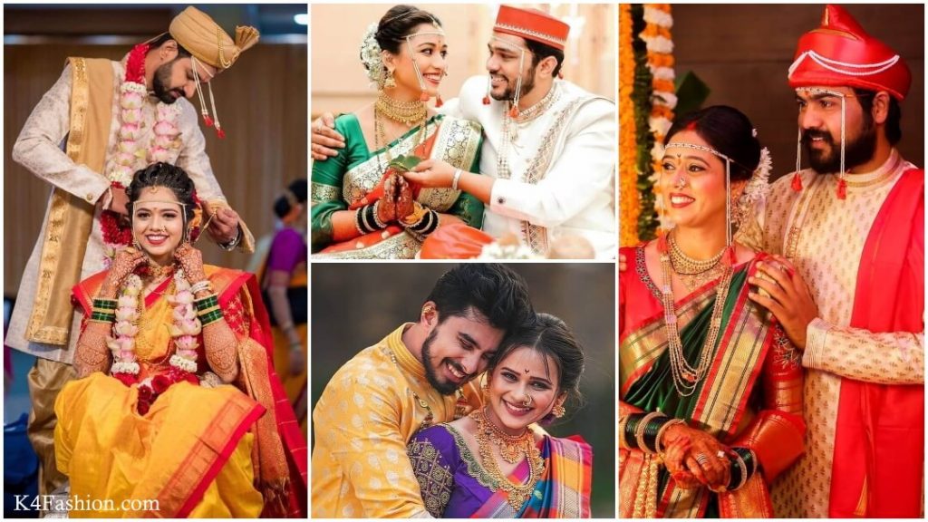 Beautiful Nauvari Sarees We Spotted On These Real Maharashtrian Brides! | Wedding  couple poses, Indian wedding couple photography, Wedding couple poses  photography