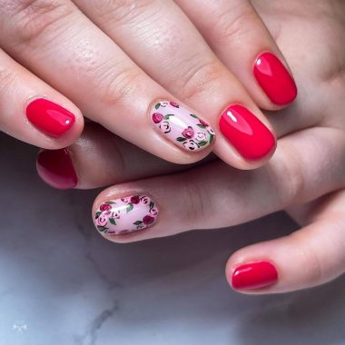 Comfy And Easy Rose Nail Art Designs - K4 Fashion