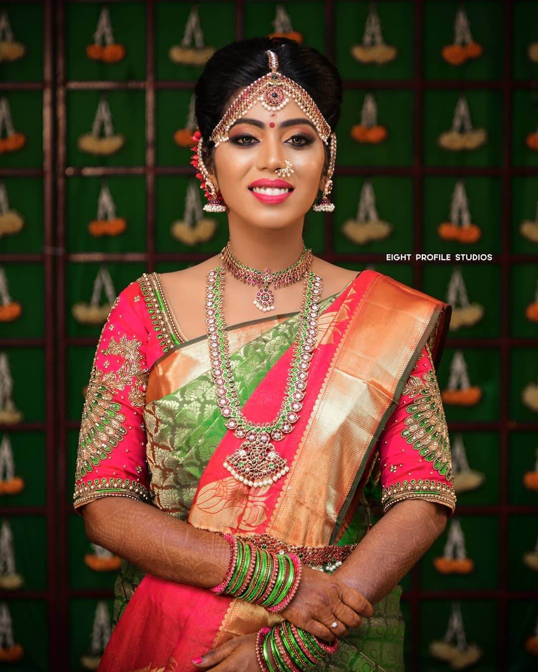 South Indian Bridal Jewellry Matching Bridal Jewellery And Saree