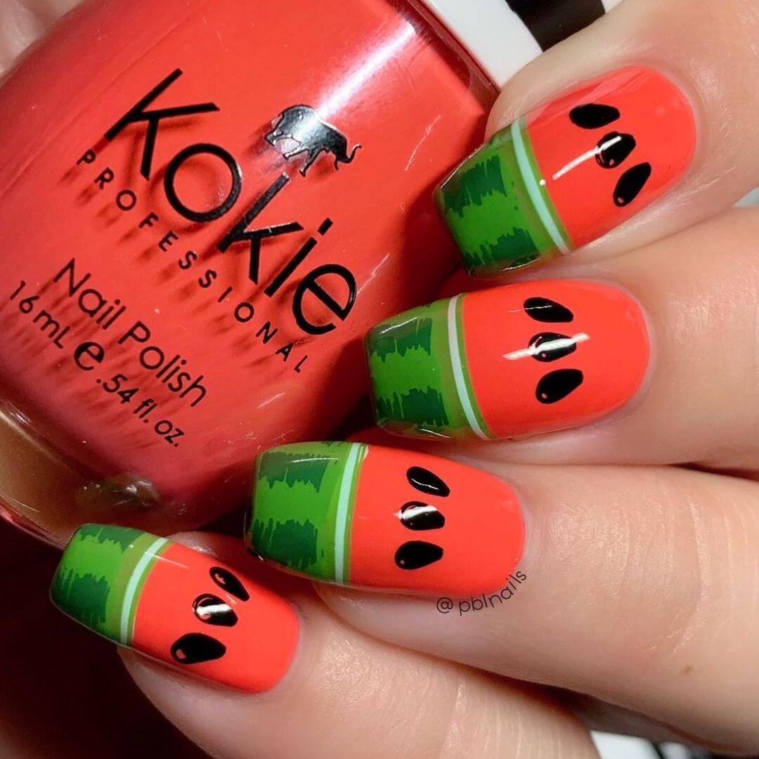 Summer Nail Art Designs Watermelon Inspired Nail Art for a Hydrated Summer