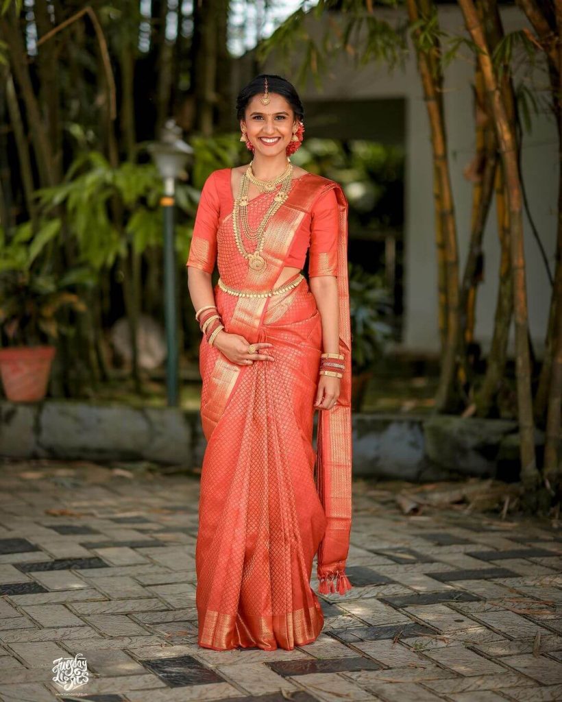 South Indian Wedding Saree for Traditional Bride - K4 Fashion