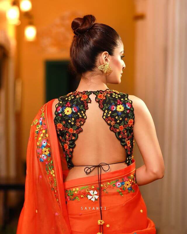 Designs By Sayanti Ghosh Latest Saree Blouse Back Neck Designs