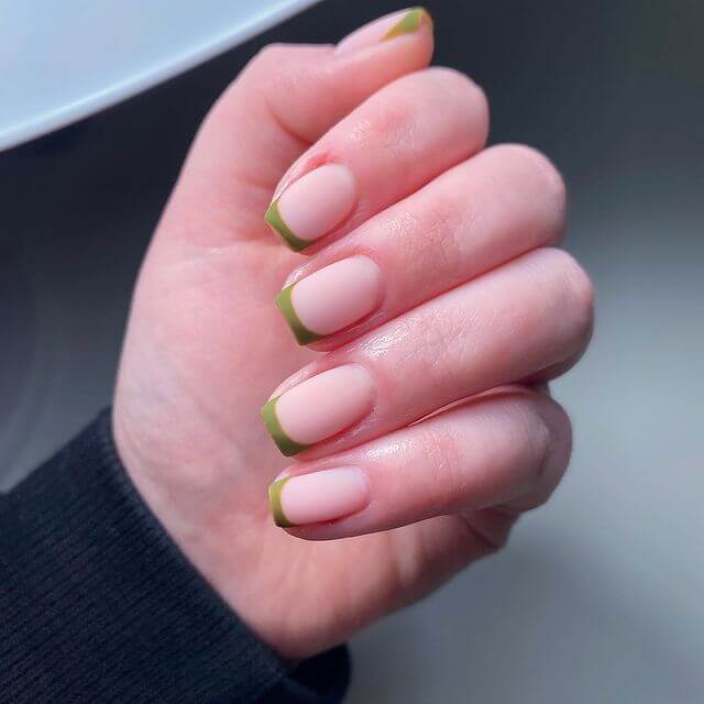 The Autumnal Green Olive Green Nails Art Designs
