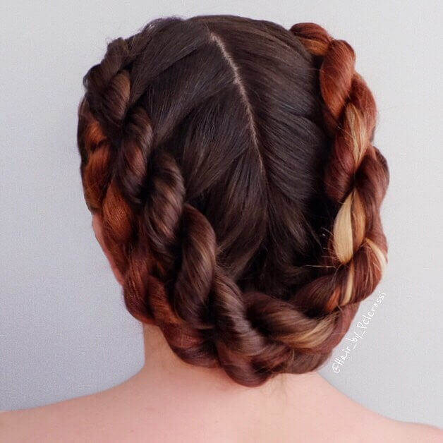 Rope Braids Updo for a Convenient Look