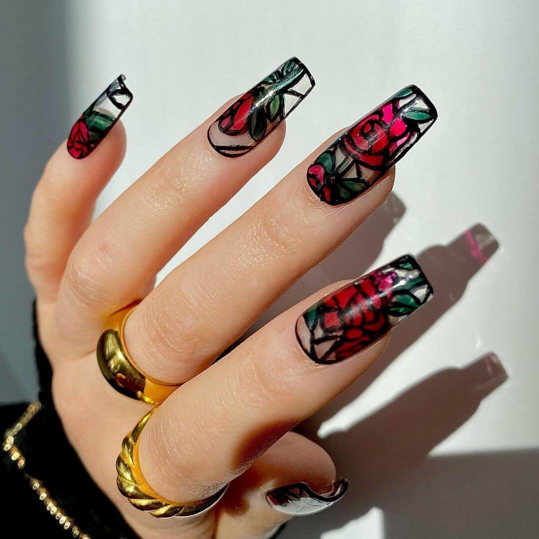 Stain Glass Nails