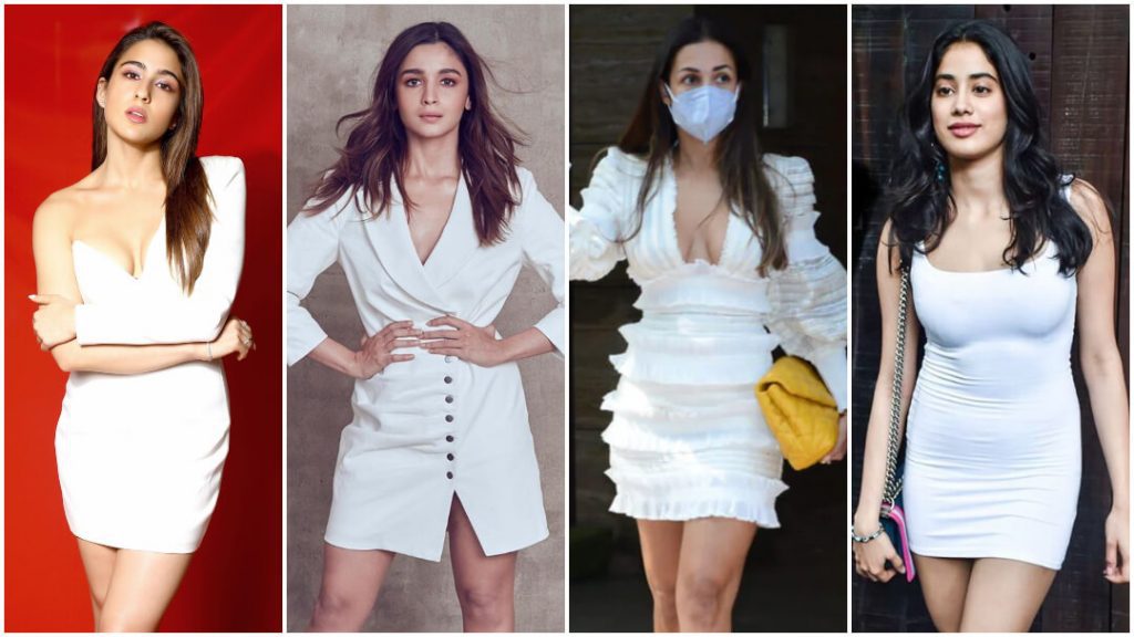 bollywood actress in white dress