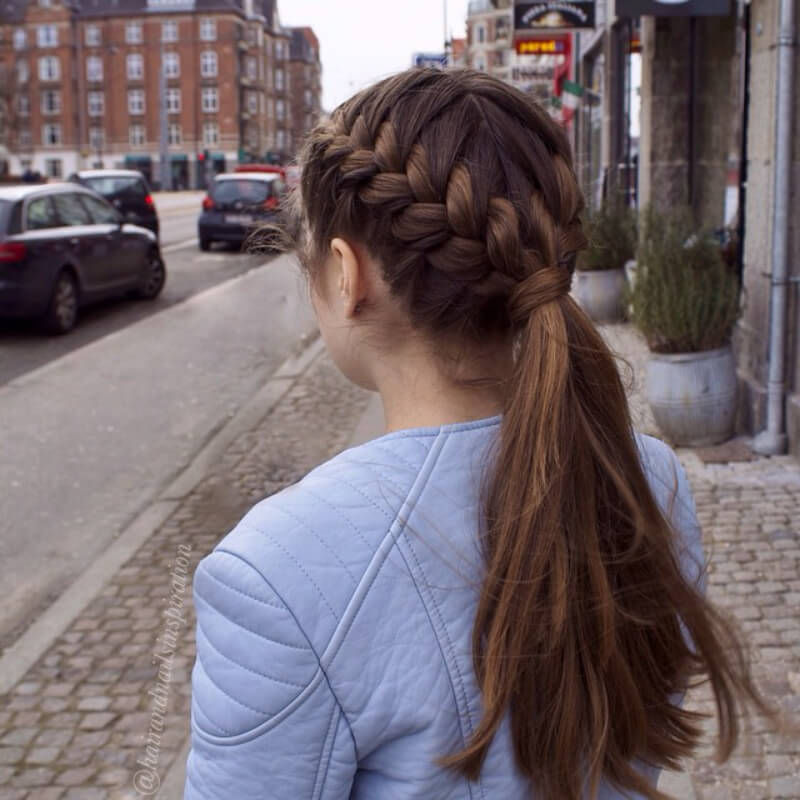 hairstyle-for-college-girls-dutch-braids-pony-for-college-girls - K4 Fashion