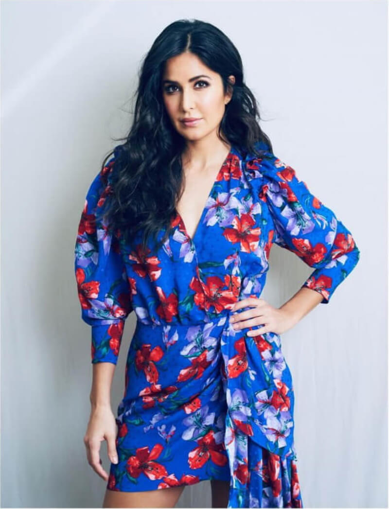 Katrina Kaif Floral Print Outfits Blue Dress Forever The Best