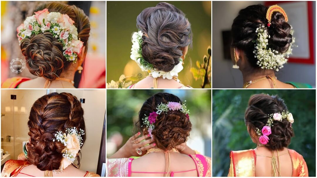 Designer Hair Khopa For Marathi Bridal Hairstyle
