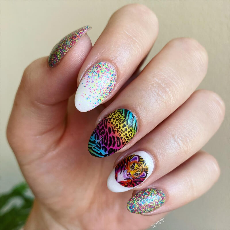 Colourful Nail Art Design