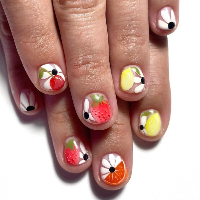 Fruit Nail Art Designs 1 It's a new perspective of combining