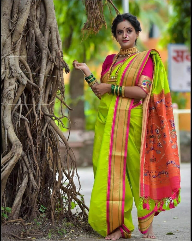 Nauvari Wedding Saree - Get Best Price from Manufacturers & Suppliers in  India-sgquangbinhtourist.com.vn