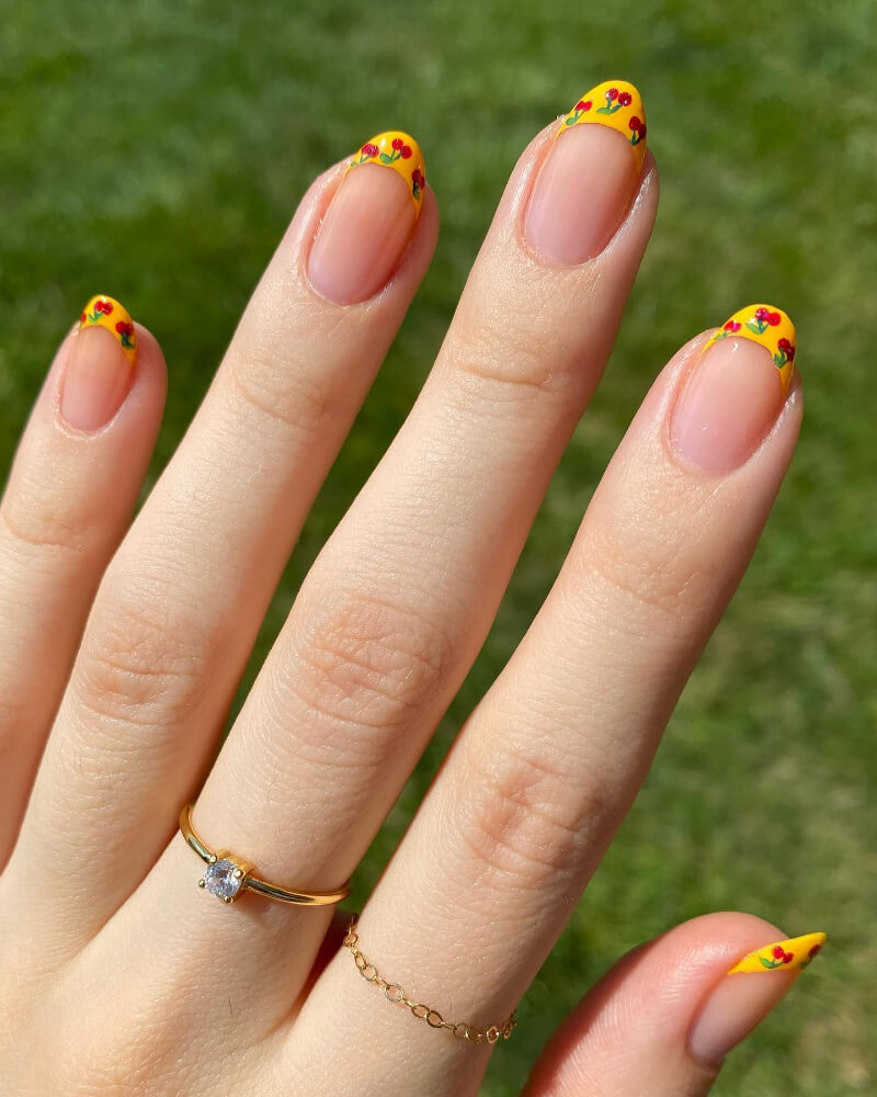 Fruit Nail Art Designs 1 Simplicity glows in the beauty of delicacy