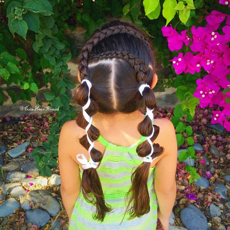 School Day Hairstyles For Long Hair Two Laced Dutch Braids for School