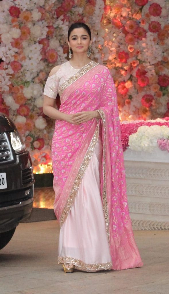 Bollywood Celebrities Spotted In Pink Saree Designed By Manish Malhotra — free download