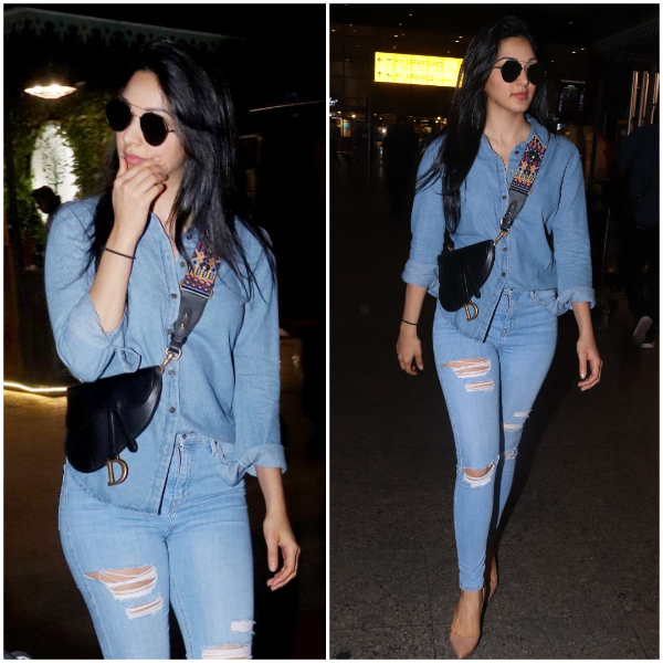 Kiara Spotted In Airport With High-On-Denim Look