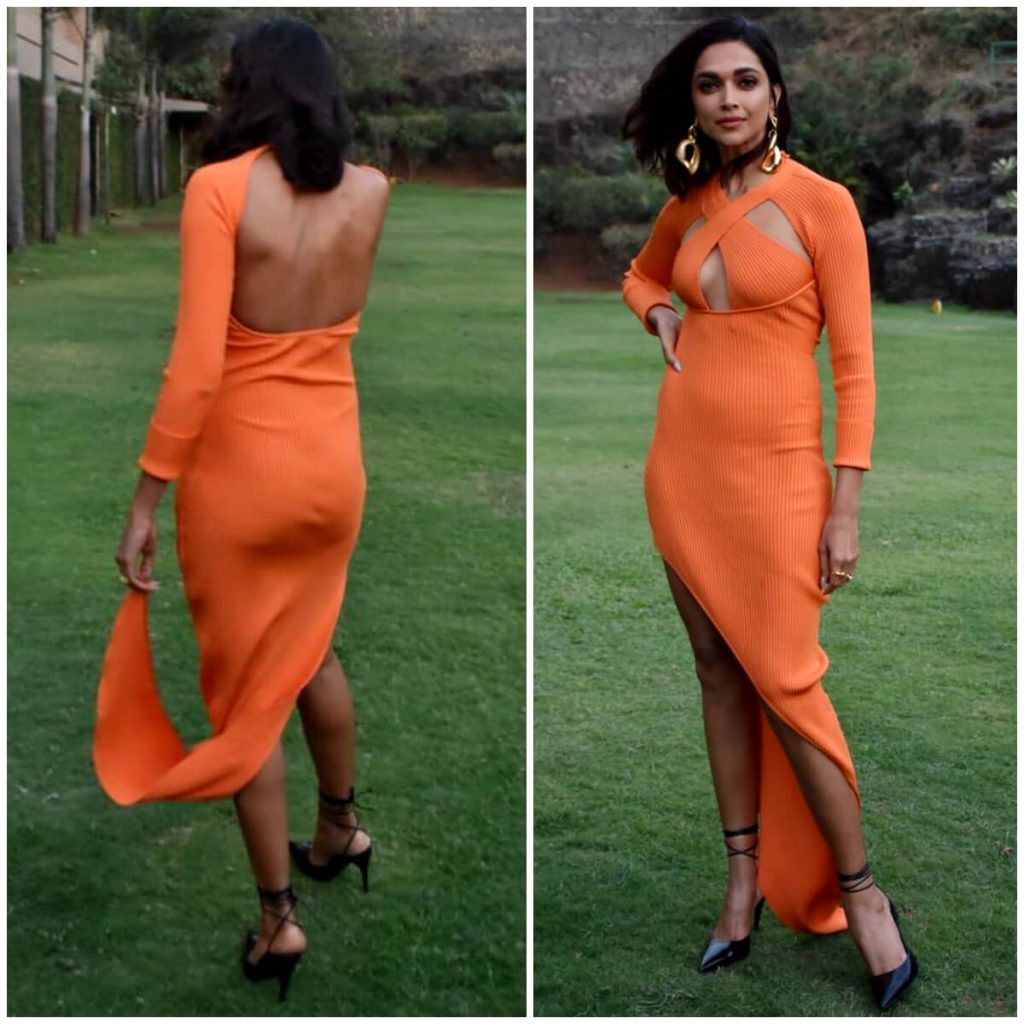 Orange Bodycon Dresses Worn by Bollywood Actresses K4 Fashion