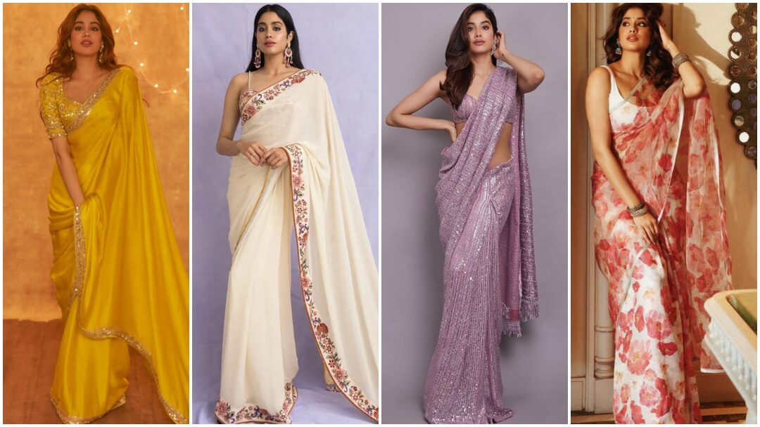 Janhvi Kapoor’s Gorgeous Ethnic Saree Wardrobe 