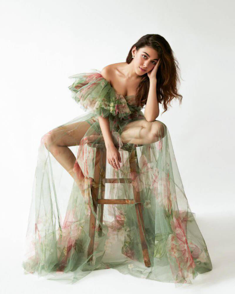 Alaya Ebrahim better known as Alaya Furniturewalla is looking beautiful in a sheer floral dress