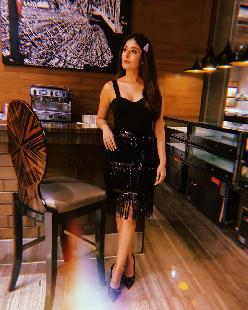 Kritika Kamra's Inspired Party Outfits For Your Next ‘Going Out ’ Look Kritika Kamra in Sparkly black fringe dress