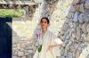 Manushi Chillar in white v neck short flowy dress