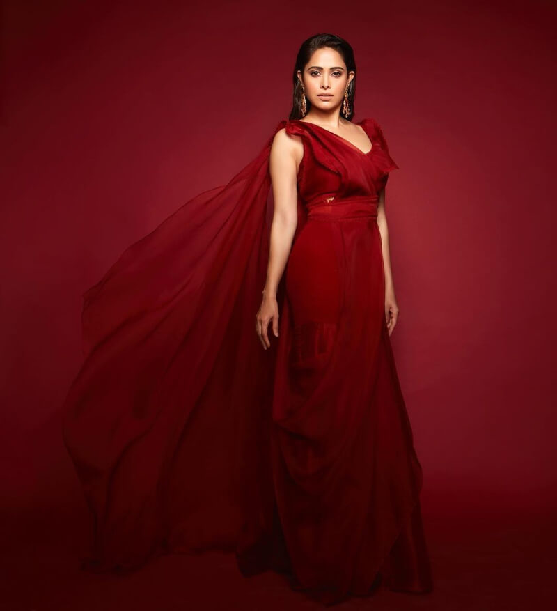 Sonu Ke Titu ki Sweety fame actress Nushrat in red gown