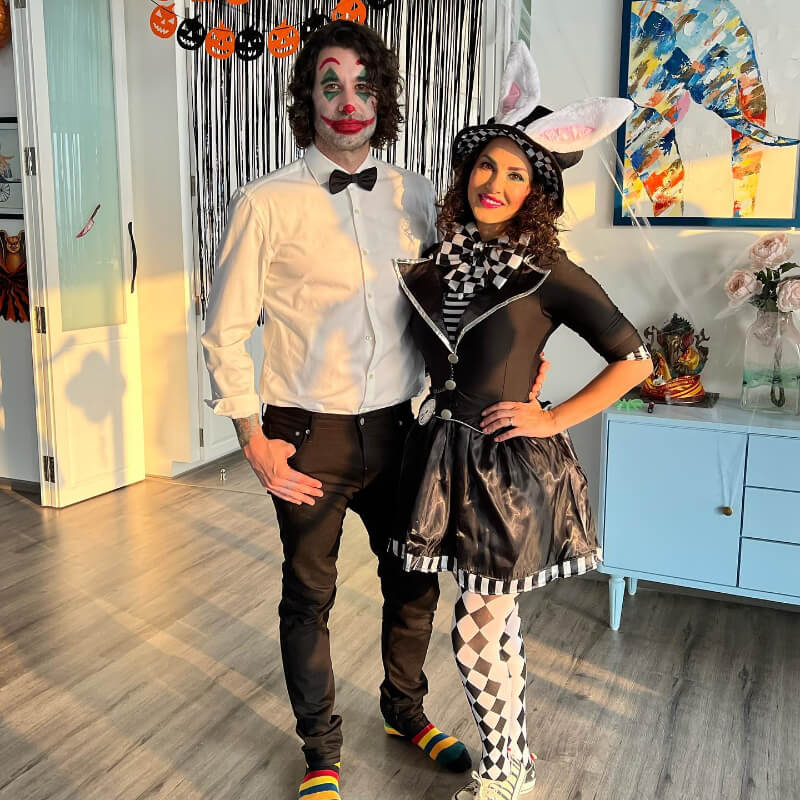 Sunny And Her Husband Daniel Weber celebrate Halloween At Home