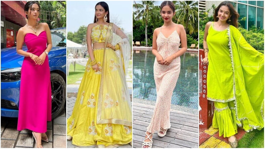 Anushka Sen's Outfits, Dresses, And Ethnic Wear That Wowed Us