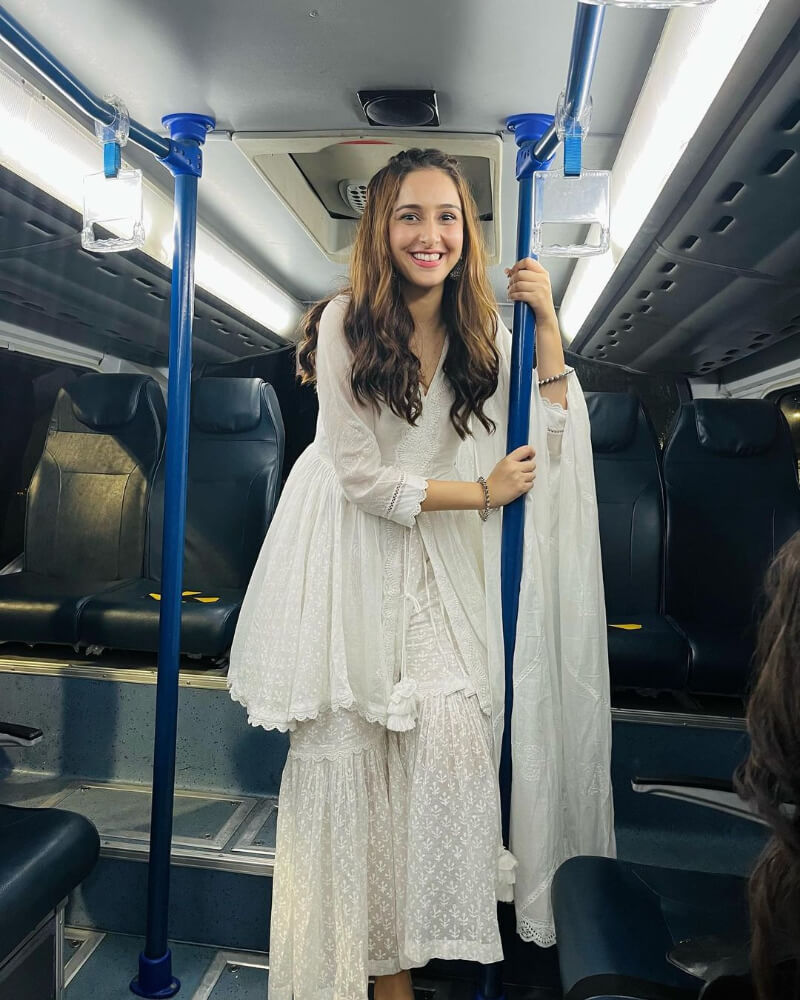 Eye-Catching White Chikankari Sharara Suit Set Fabulous Fashion With Sadia Khateeb