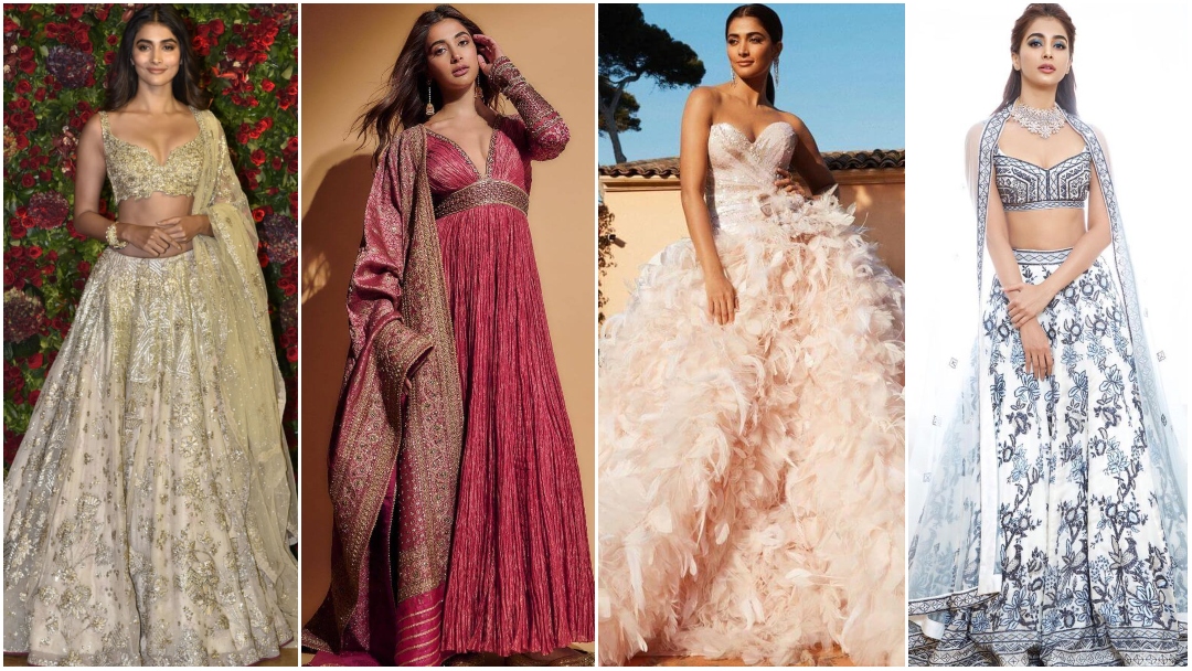 Dresses, Sarees Of Bollywood Actress Pooja Hegde