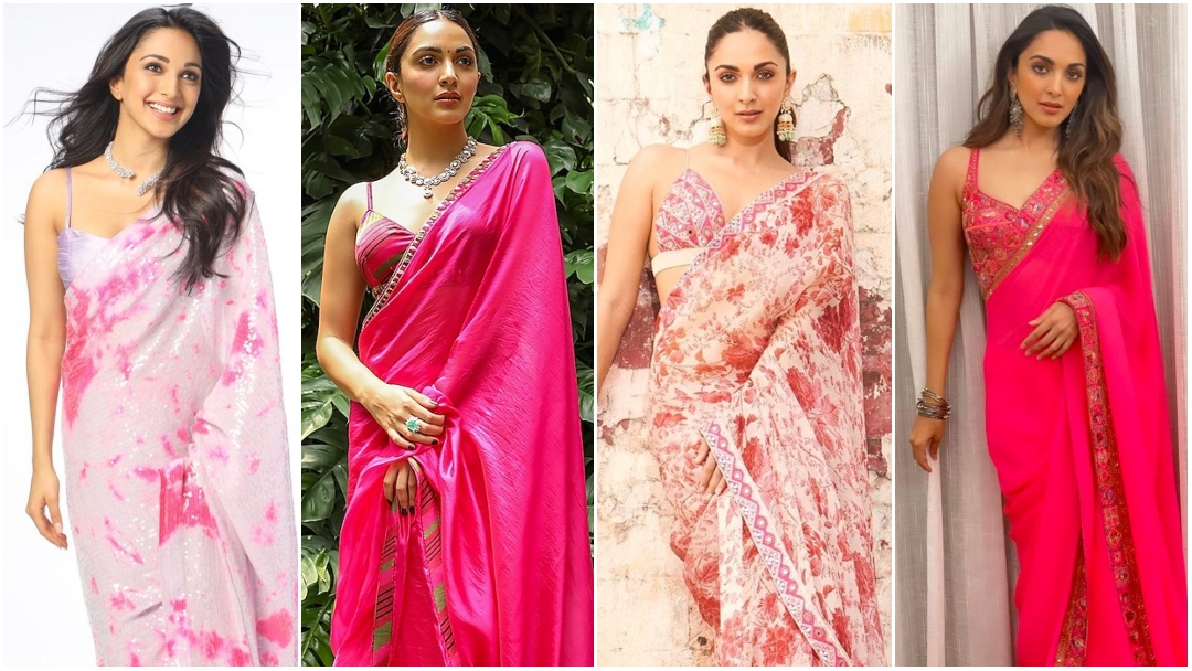 Kiara Advani's Pink Sarees Collection for Summer is Classy and Vibrant