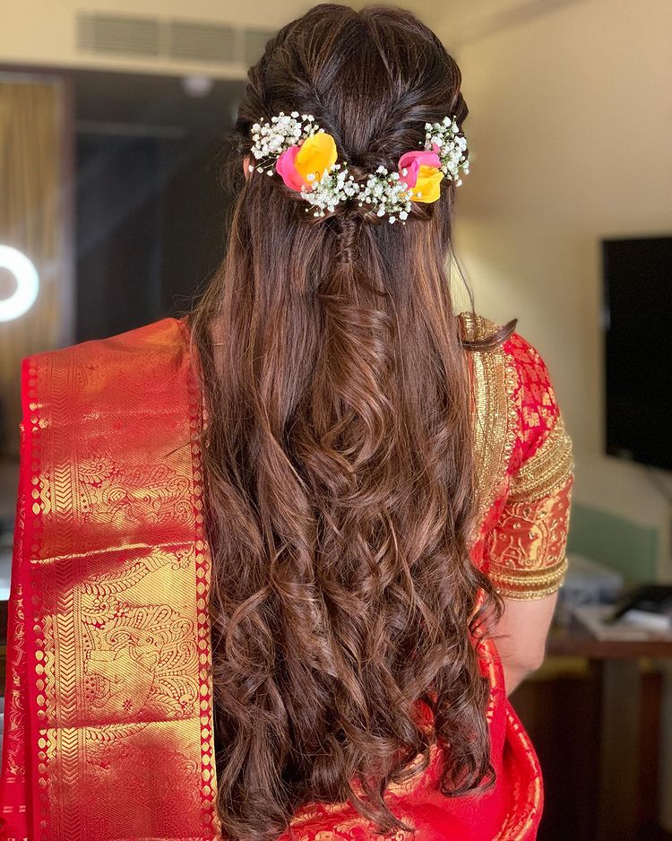 Sangeet Open Hairstyle Ideas For Bride And Bridesmaids - K4 Fashion
