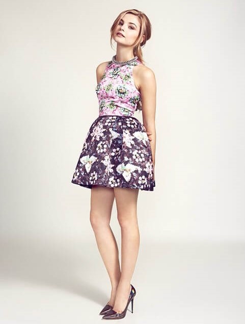 Barbie Girl In Beautiful Floral Print Outfit