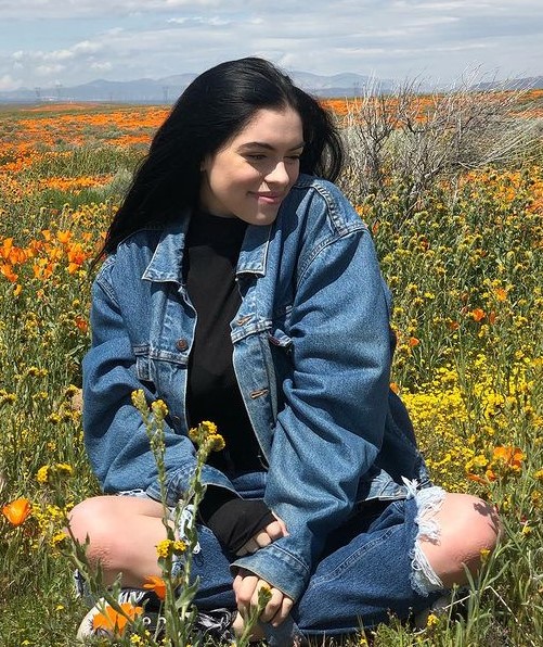 Delighted Like A Flower Maitlyn Pezzo In Denim Outfit