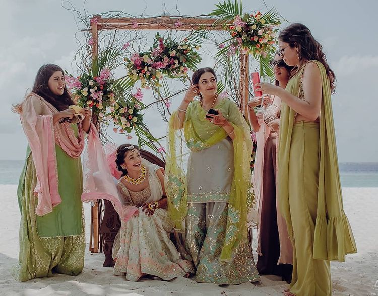 Fun Portraits With Mom And Bridesmaid