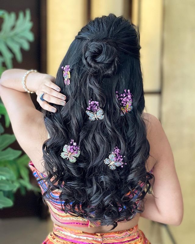 18 Indian Wedding Hairstyles with Jasmine Flowers  Bling Sparkle