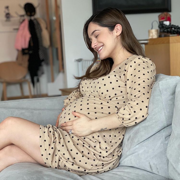 The Baby Bump Is Smiling In Polka Dots