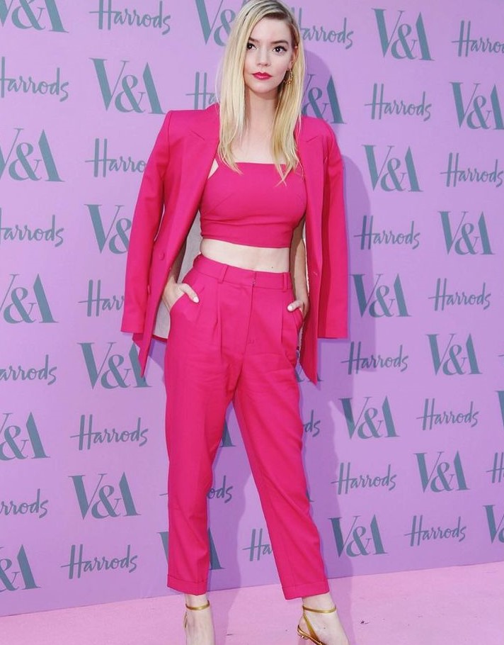 When Beautiful Anya Taylor Joy Appeared In A Pink Three-Piece Outfit